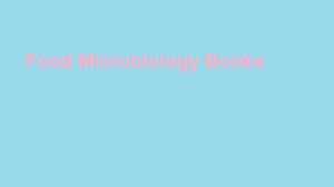 Food Microbiology books